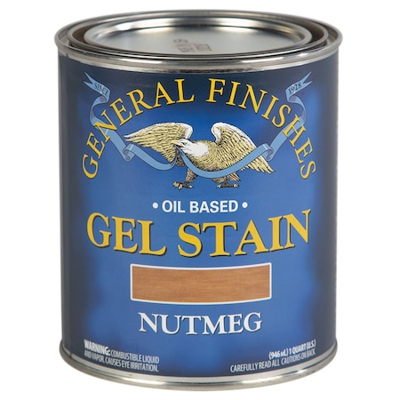 General Finishes 1 Qt Nutmeg Gel Stain Oil-Based Heavy Bodied Stain NQ